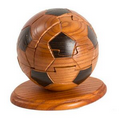 Unique Mahogany Soccer Ball Puzzle (Screened)